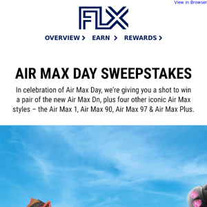 Enter to win the Air Max Dn or 4 other AM styles!