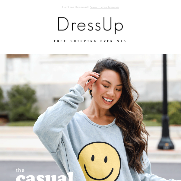 NEW TMRW: SMILEY FACE PULLOVERS & MORE!