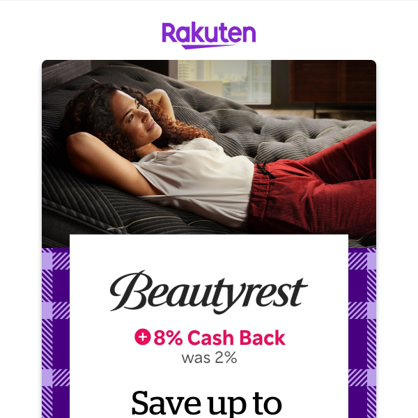 Beautyrest: Save up to $1,100 on select mattress & base sets + 8% Cash Back