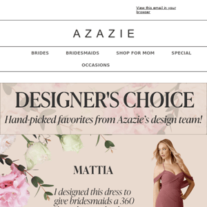 Curated Just for You: Azazie Designers' Top Picks!