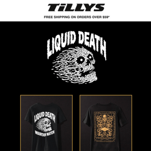 New Liquid Death Tees | Diamond x Modelo Collab | Volcom Shorts