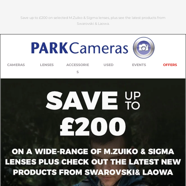 Up to £200 OM System cashback & the latest new products!
