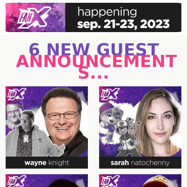 6 New Guest Announcements & Guest Tease!