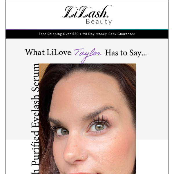Check Out Taylor's Lash Transformation!
