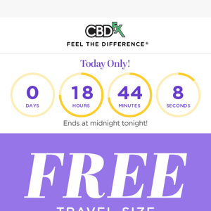 FREE travel-size CBD Sleep Gummies with purchase 🎁