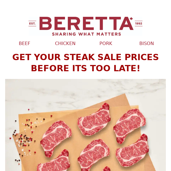 🥩🥩 CAPITALIZE ON OUR STEAK SALE! 🥩🥩