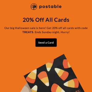 🎃 20% off everything! 