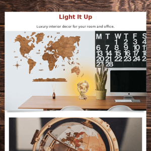 The Wooden Globe Lamp that Glows!👏