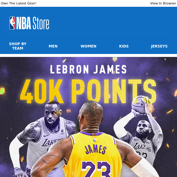 King Lebron! Celebrate 40K Milestone With The Latest Gear