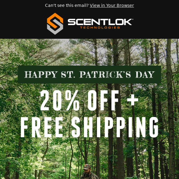 Feeling Lucky? 20% off + Free Shipping Ends Tonight!