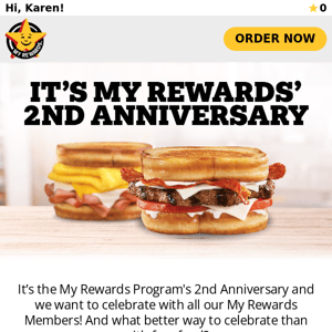 Thank you for 2 years, My Rewards™ Members!