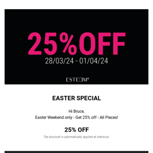 25% OFF | EASTER SPECIAL 🐰
