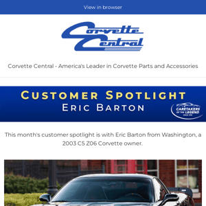 Corvette Central Customer Spotlight!