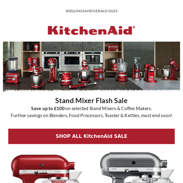 KitchenAid Flash Sale  🍜