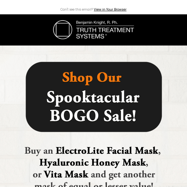 No Tricks, Just Treats: BOGO on select masks