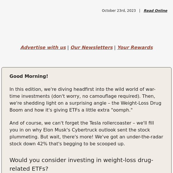 📈 How To Invest In The Weight-Loss Drug Boom