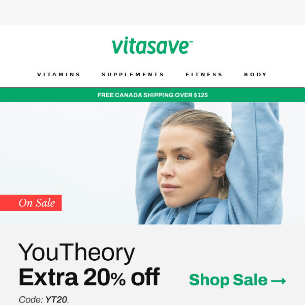 Get 20% OFF Youtheory today! 🎁🚨