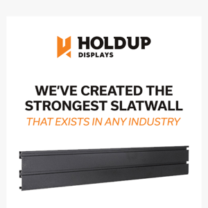 The strongest slatwall that ever existed... 💪