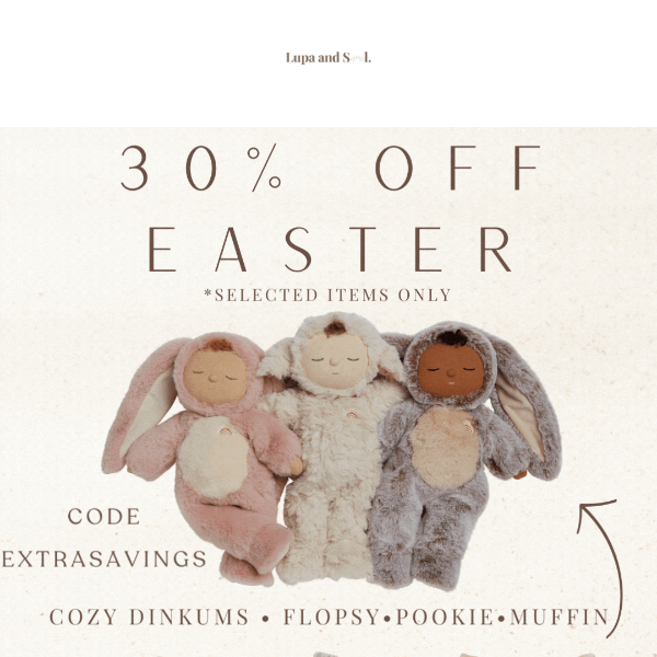 💥30% OFF EASTER + 💥