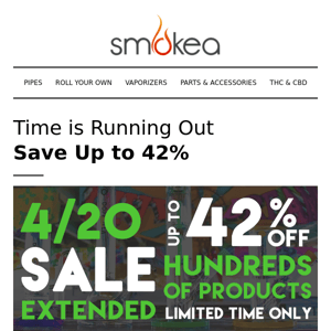 Only 3 Days Left - Save up to 42% on hundreds of the best smoking products