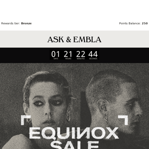 Ask And Embla, our sale’s almost over