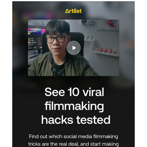 Find out: do viral filmmaking hacks really work?