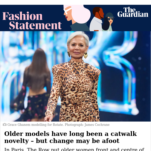 A golden age for mature models? | Fashion Statement