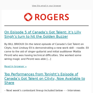 The Latest News from Rogers