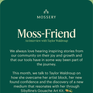Moss Friends: Feature of the Month! 🎨