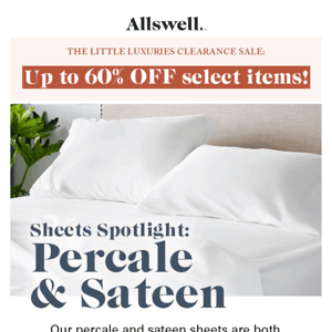 Are you a percale or sateen person? Let’s find out.