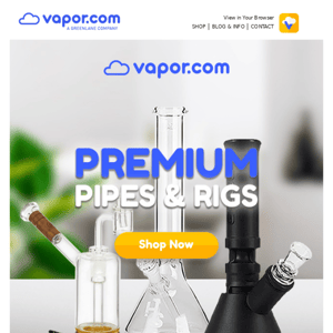 Premium pipes and rigs to enhance your experience