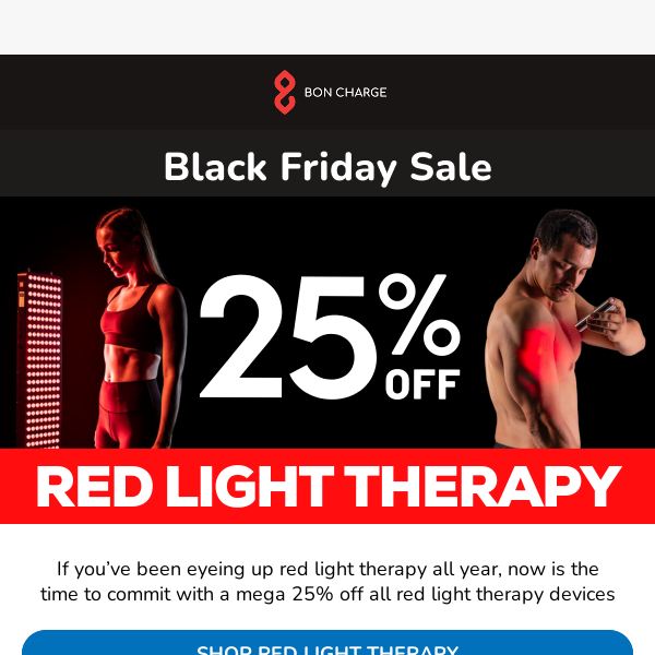 Red Light Therapy - 25% Savings Now!