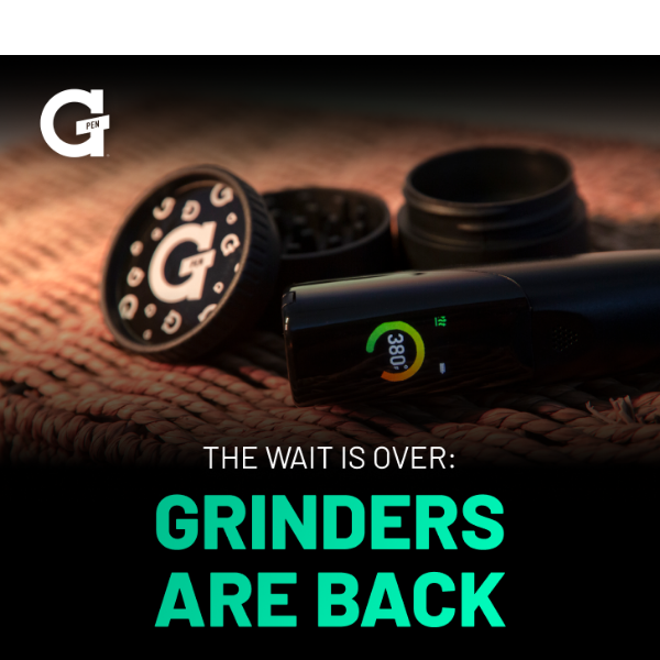 Back In Stock: Grinders - Get them now!