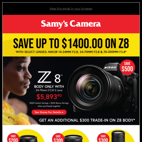 Nikon Demo Days and Fantastic Fall Savings - Samy's Camera