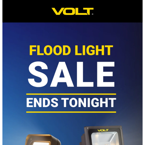 Flood Light Sale Ends Tonight: Don't Miss Out on 20% Off!