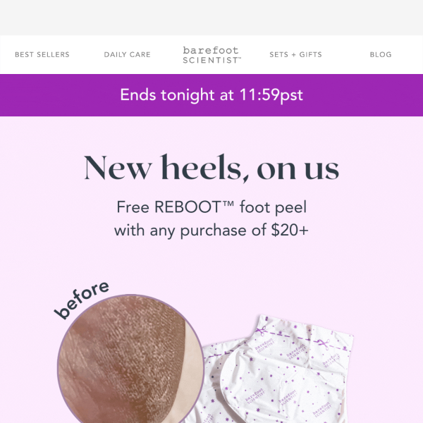 💜 FREE Reboot foot peel 💜