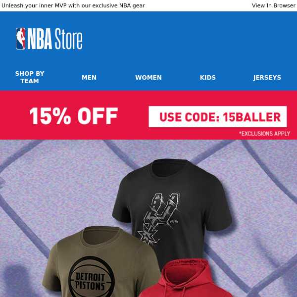 Baller Bargains: Get 15% Off Exclusive NBA Styles!