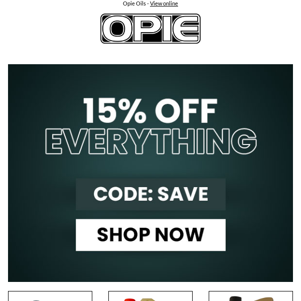 15% Off Everything - Code SAVE