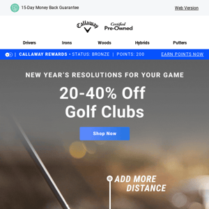 Shop The Sale: 20-40% Off Clubs