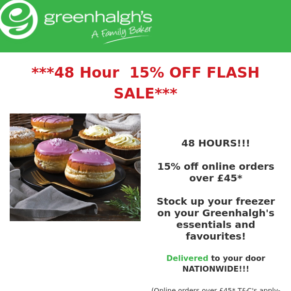 Limited time offer: Get 15% off your Greenhalgh's order