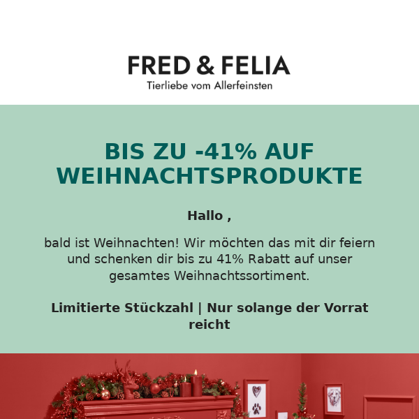 Bis zu 41% Rabatt auf Weihnachstprodukte🎄