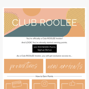 Welcome Club ROOLEE! 🙌🏼