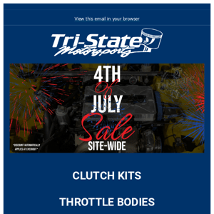4TH OF JULY SITE-WIDE SALE CONTINUES!
