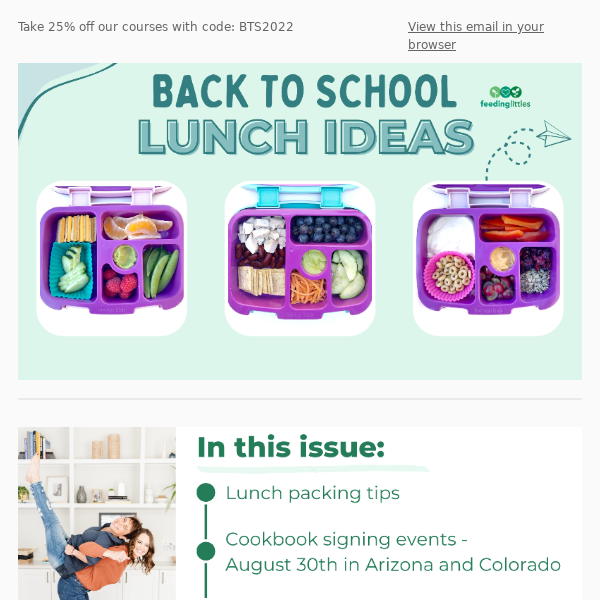 School Lunch Ideas 🍎 + Book Signing Events!