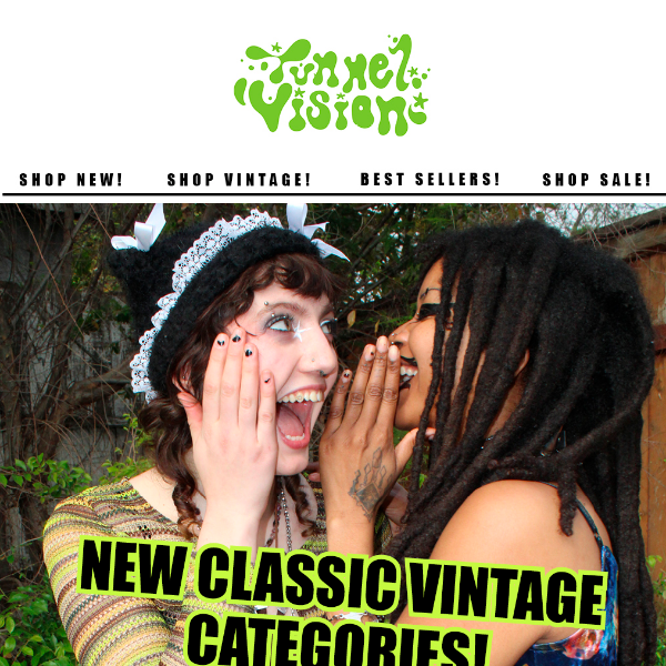 VINTAGE CATEGORIES HAVE LANDED! JACKETS! CARGOS! DRESSES! +MORE!