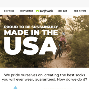 Shop Socks Sustainably Made in the USA