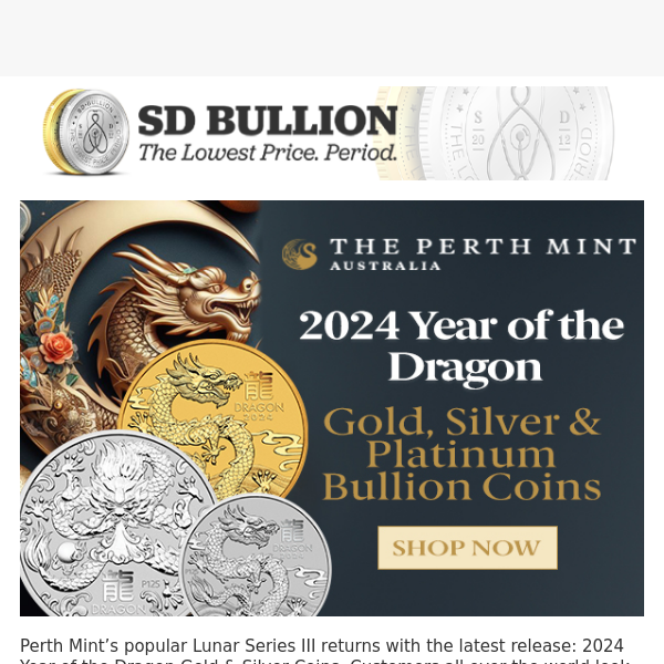 🐉 2024 Perth Mint Lunar Series + New Deals