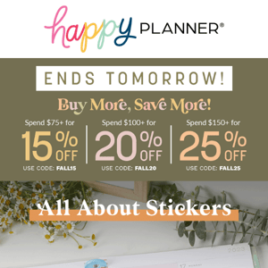 Don't Wait! 25% OFF Sitewide Ends SOON