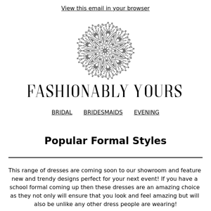 Popular Formal Styles