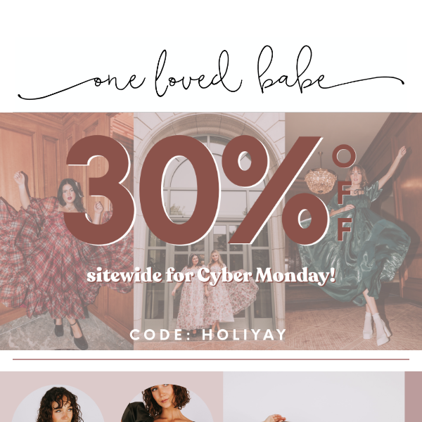 30% OFF + NEW for Cyber Monday! 💫